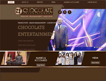 Tablet Screenshot of chocolate-entertainment.com